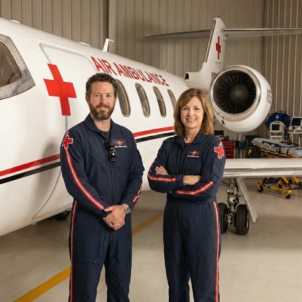 Air Ambulance in Flight