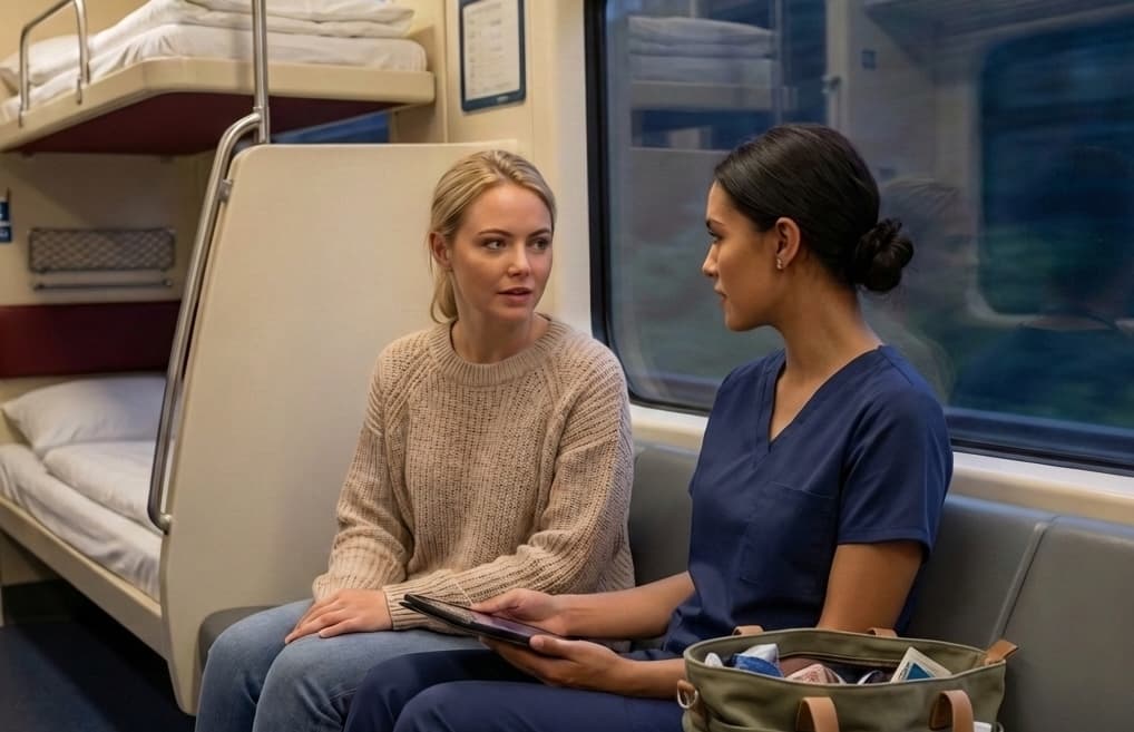 Medical Escort via Rail Service